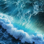 Blue Ocean Waves Splash